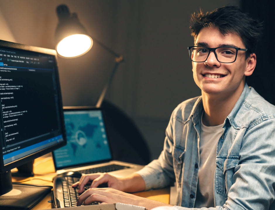 systems engineer working with codes