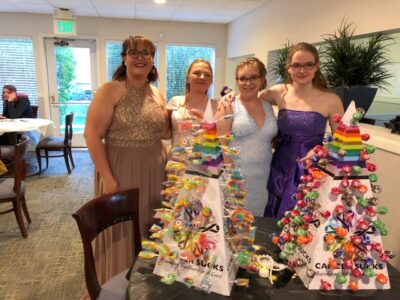 Girls in the prom